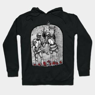 pagan medieval skull Hoodie